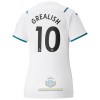 Maglia ufficiale Manchester City Jack Grealish 10 Trasferta 2021-22 per Donna